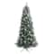 7ft. Pre-Lit Frosted Tip British Columbia Mountain Pine & Pinecones Artificial Christmas Tree with Clear Lights